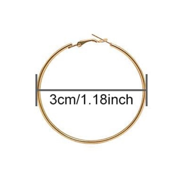 Upcycled Silver LV Louis Vuitton Stamped Charm 30mm Hoop Earrings - Picture 10 of 12